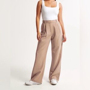 Abercrombie Curve Love Sloane Pants 26 Short 26S Brown Tan Khaki